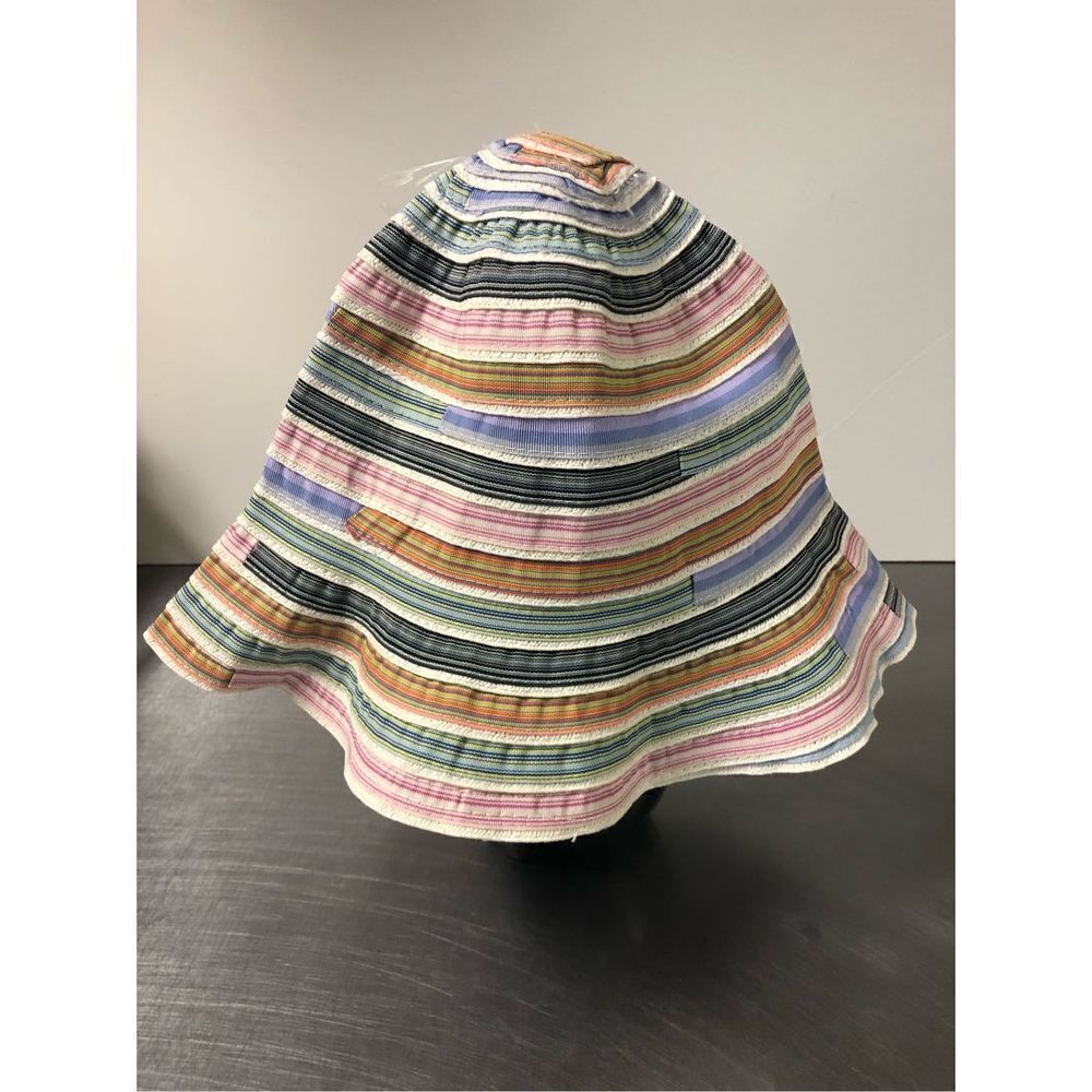 Multicolored Striped Women’s Bucket Sunhat Size OS